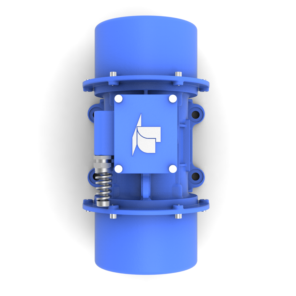 Trilmotor draaistroom KBM-serie boven aanzicht