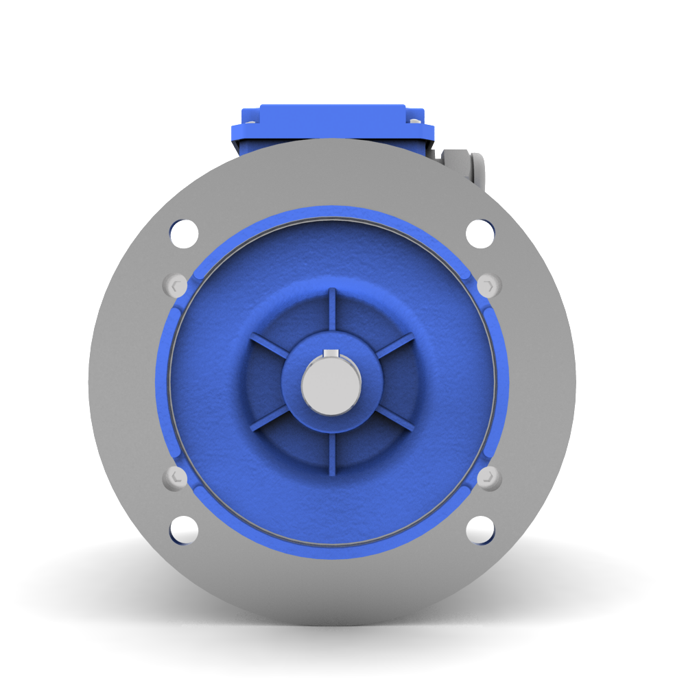 ELSTO Q3E-serie aluminium draaistroommotor IE3 bouwvorm B5 voor aanzicht
